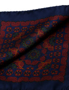 Pañuelo bolsillo prismas Azul
