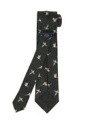 Corbata lana faisan Gris/beige