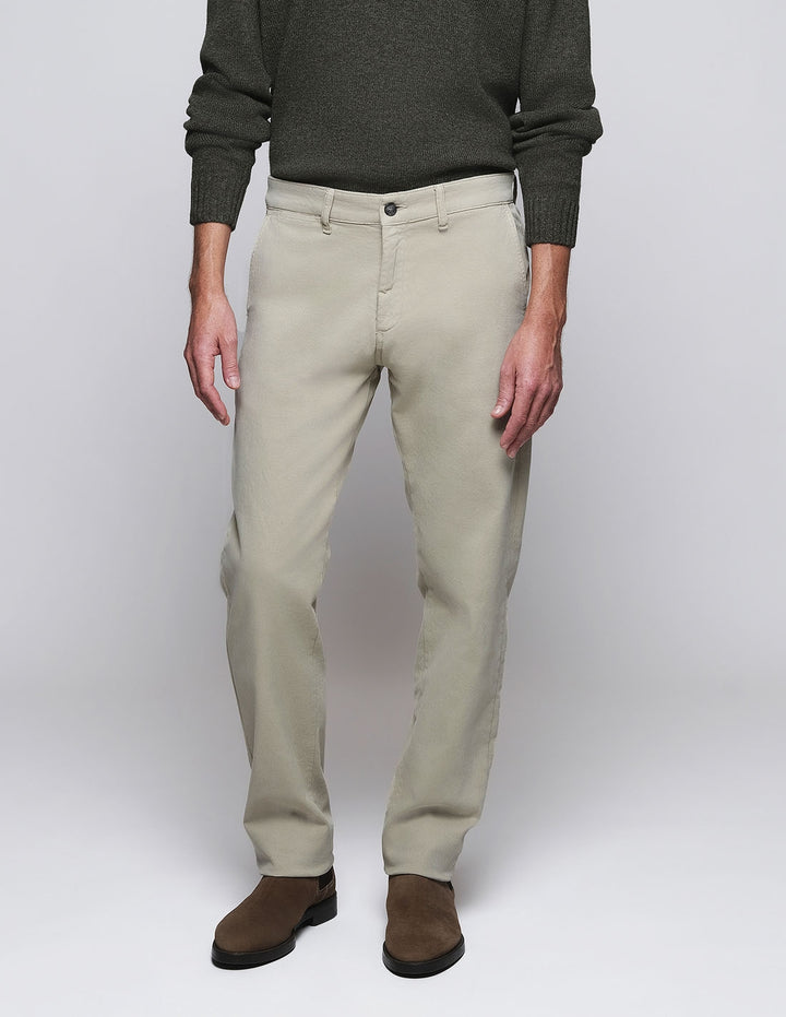 Pantalón  elastan tencel s/p Beige