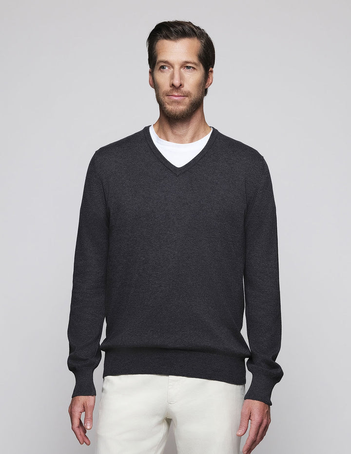 Jersey pico algodón Azul oscuro