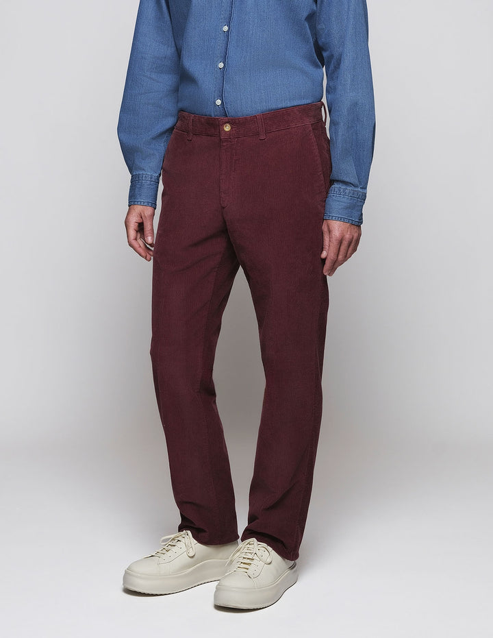 Pantalón pana s/p Burdeos