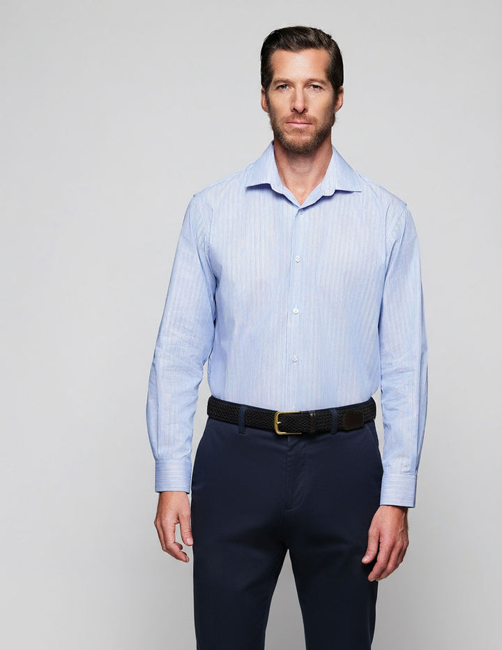 Camisa sport oxford raya par Azul