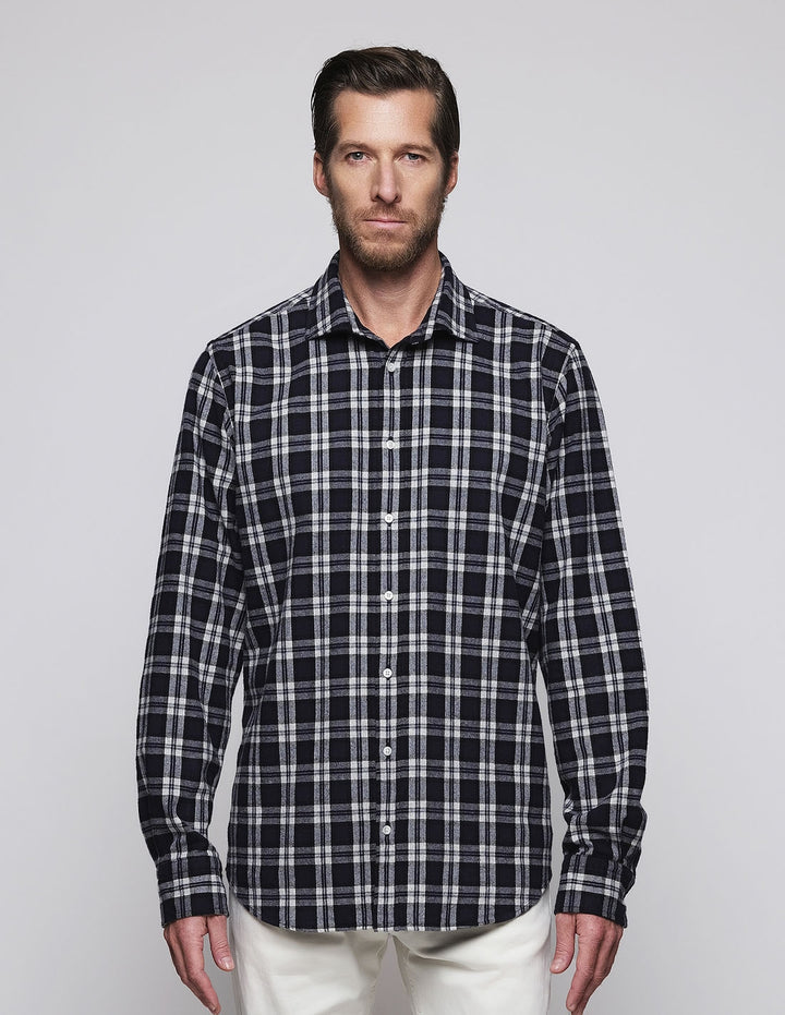 Camisa sport principe de gales Azul