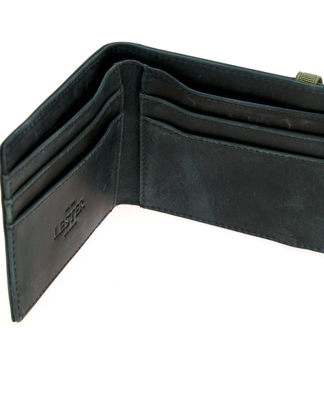 Cartera piel/goma Azul marino