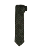 Corbata lana cuadros Verde