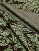 Foulard paisley lana Marrón