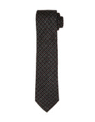 Corbata lana cuadros Gris