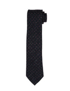 Corbata lana cuadros Azul
