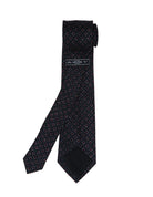 Corbata lana cuadros Azul