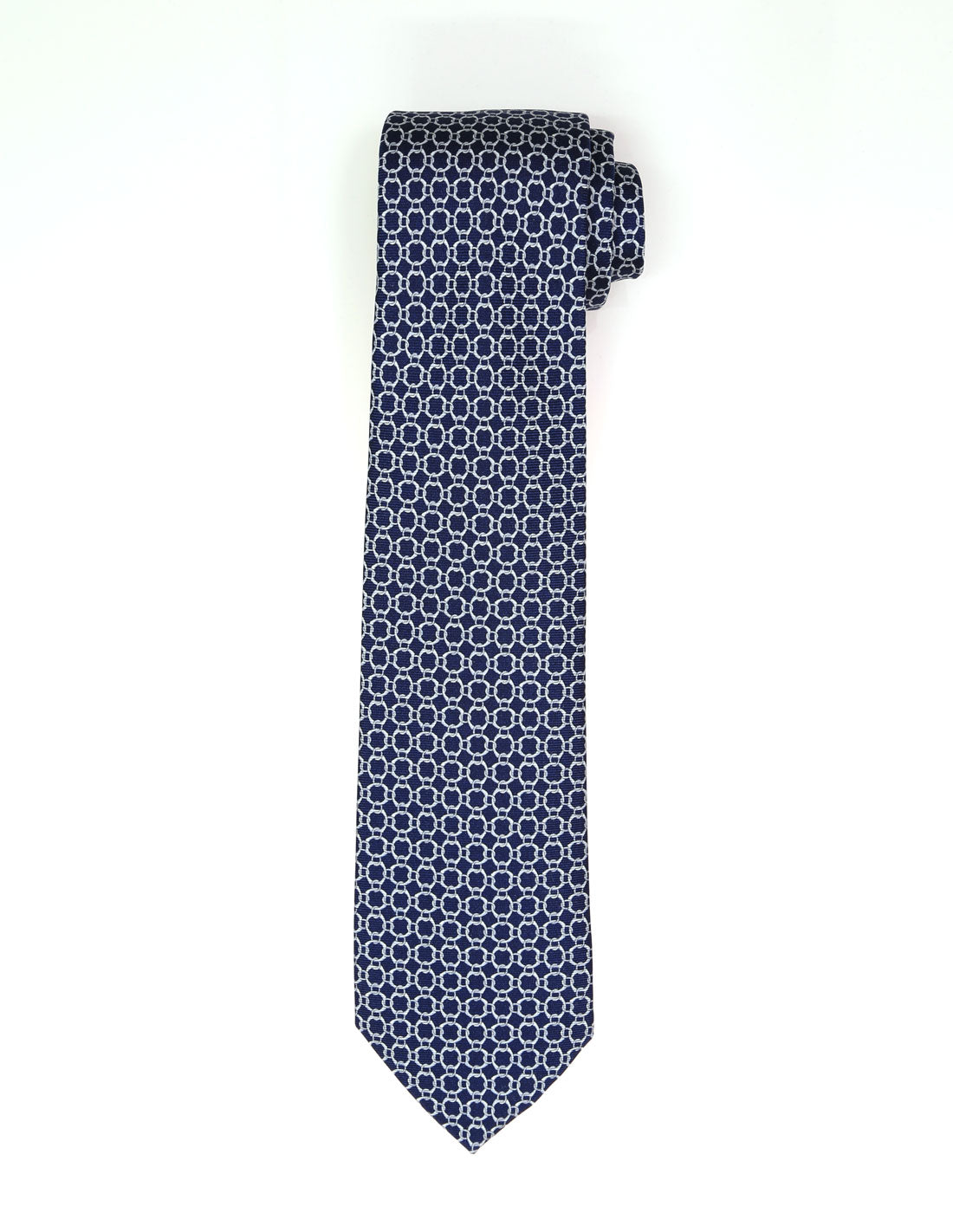 Corbata cadena grande Azul/azul