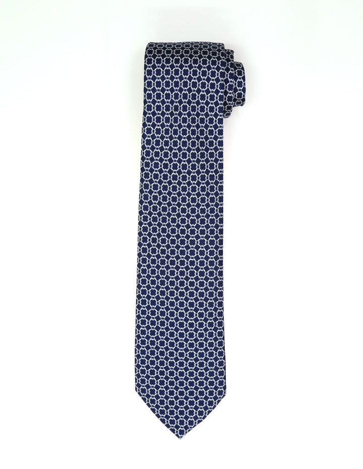 Corbata cadena grande Azul/azul