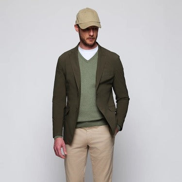 Look Chaqueta Popelín Verde