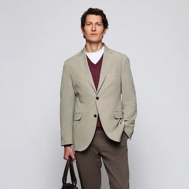 Look Chaqueta Tencel Verde
