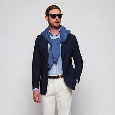 Look Chaqueta Azul Marina 