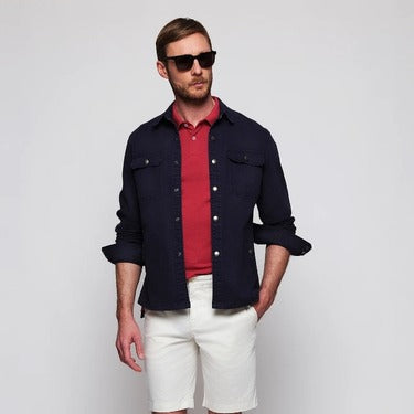 Look Overshirt Azul Marino
