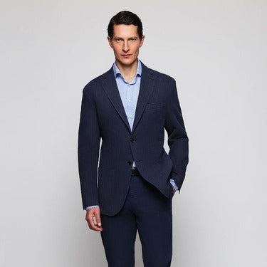 Look Chaqueta Espiga Marino