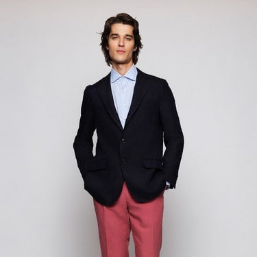 Look Pantalón Lino Rojo