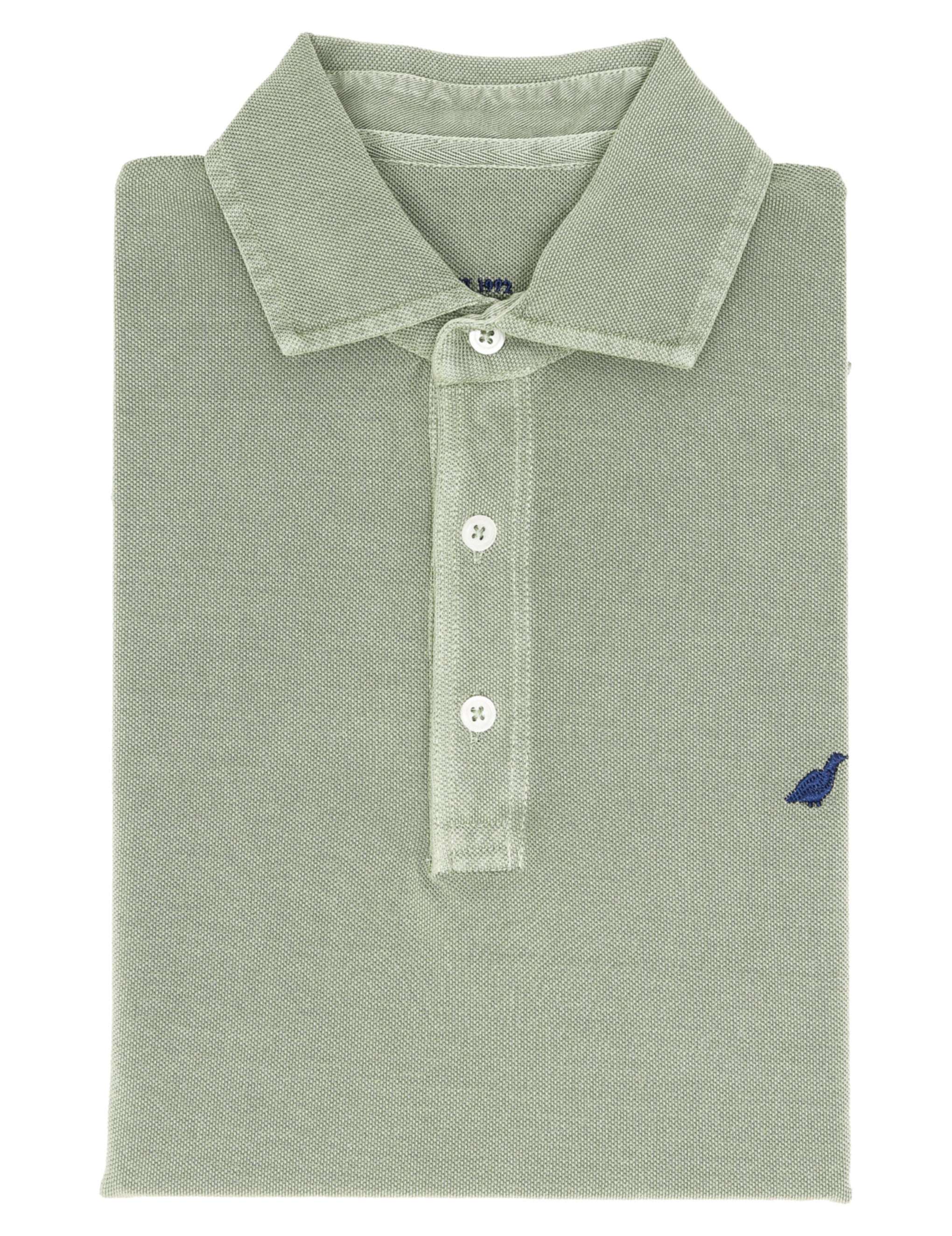 Polo pique manga larga Verde claro