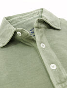 Polo pique manga larga Verde claro