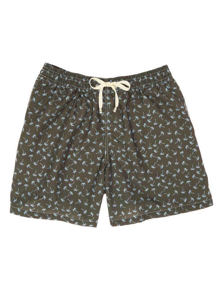 Traje de baño palmeras Kaki