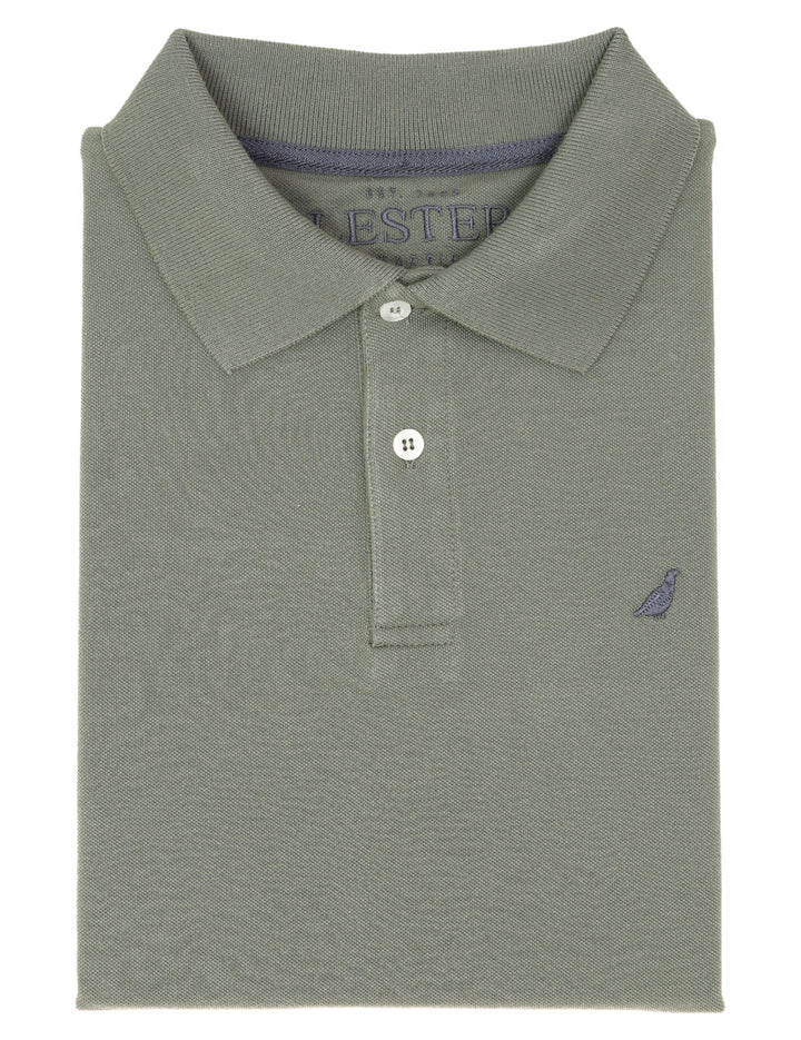 Polo pique manga corta Gris