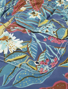 Traje de baño flores varias Azul/rosa