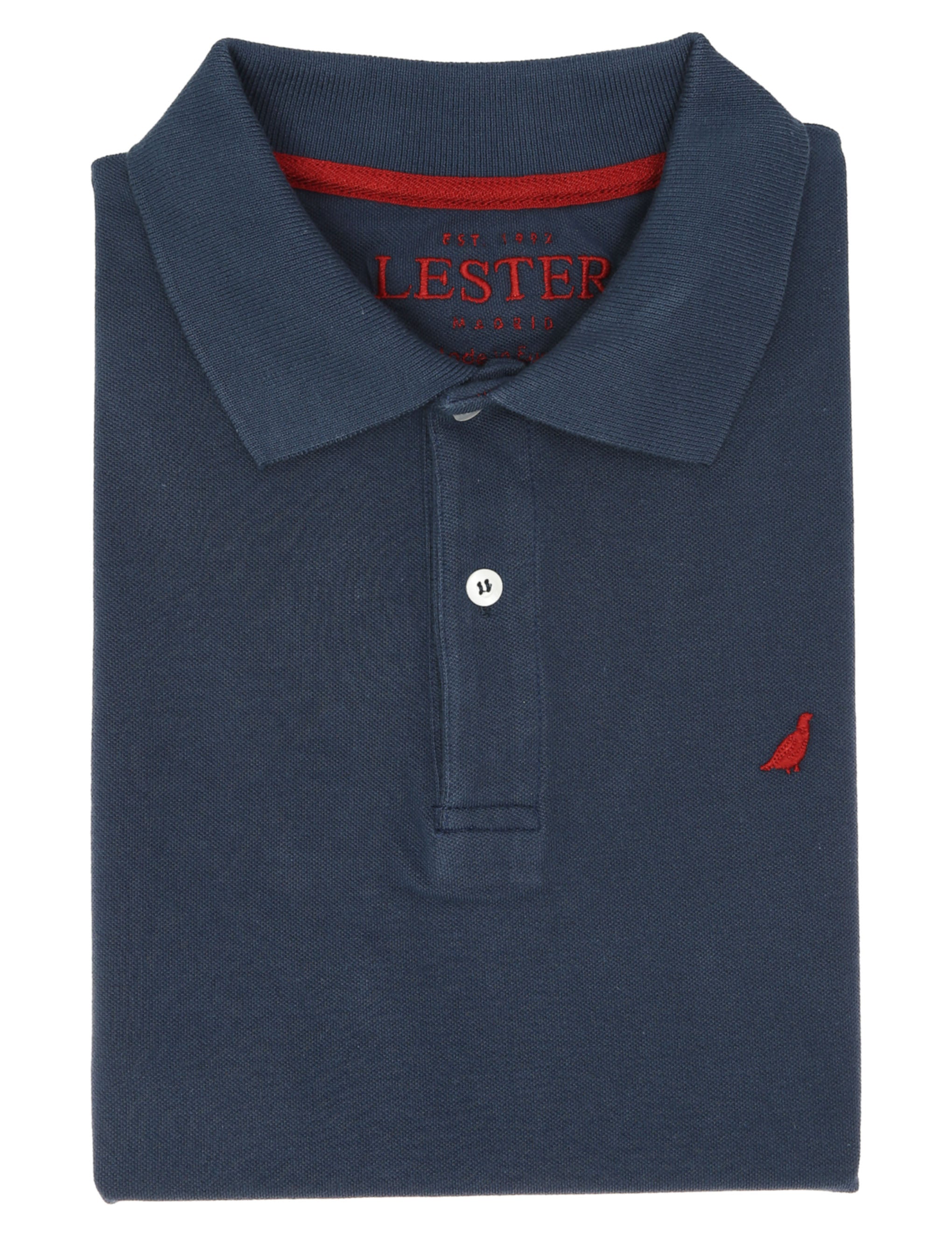Polo pique manga corta Azul oscuro