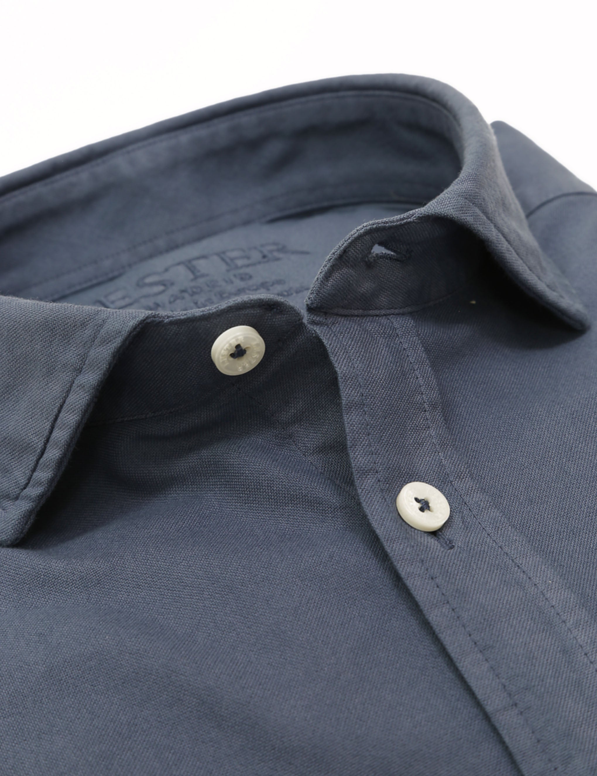 Camisa oxford tintada Azul oscuro