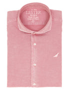 Camisa lino algodón lavada Rosa