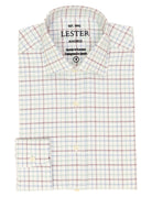 Camisa sport viela fil a fil Azul/burdeos