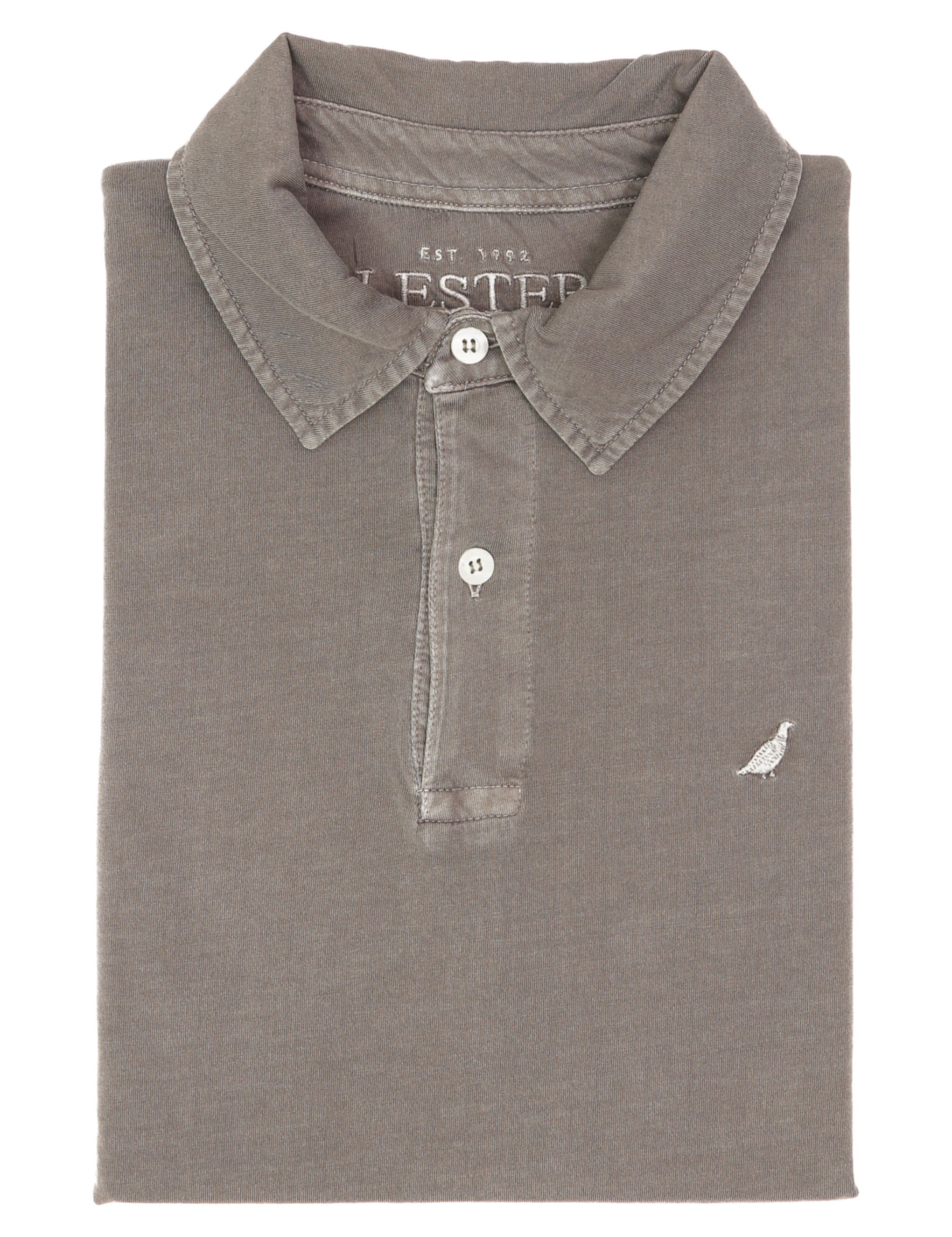 Polo jersey manga larga Gris