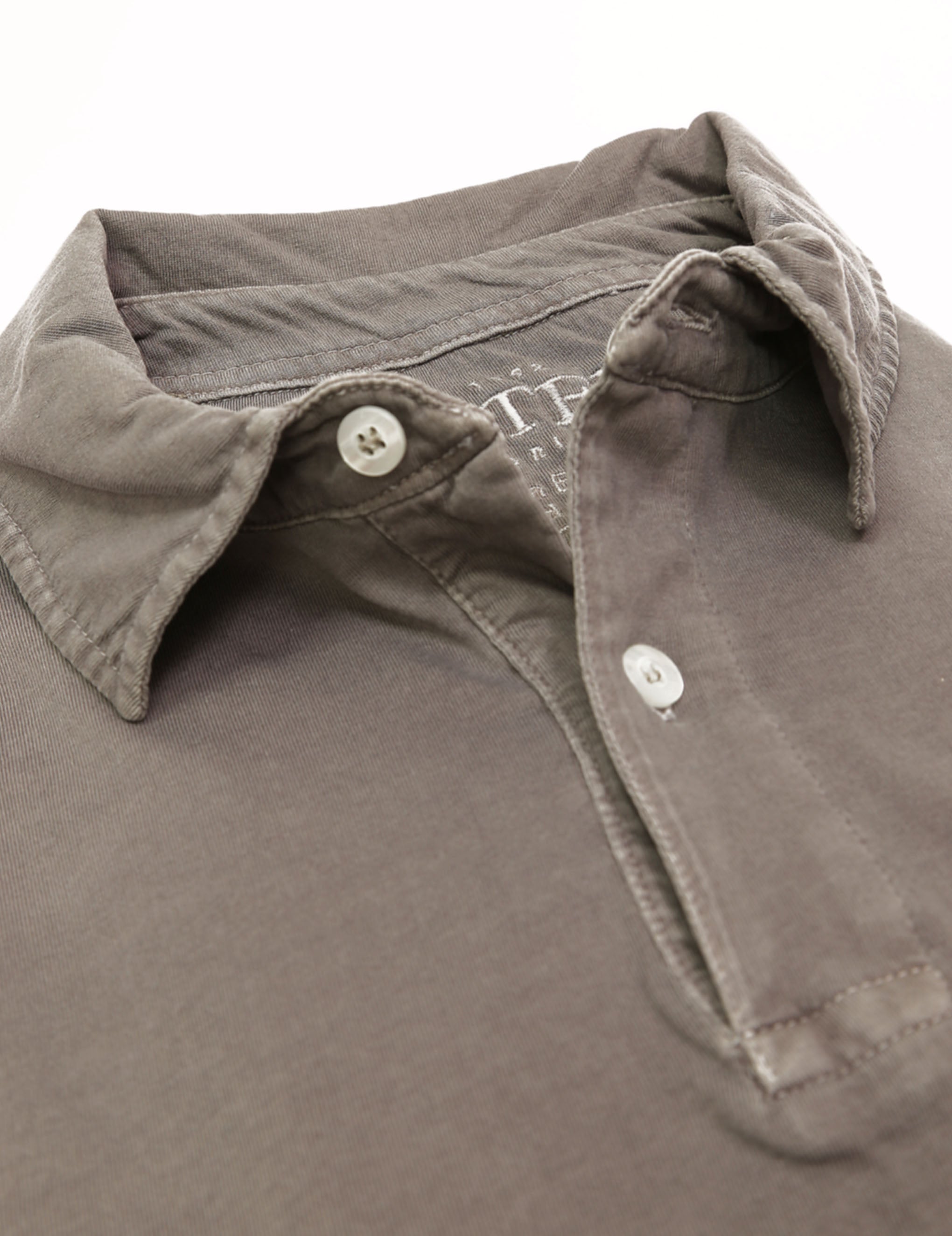 Polo jersey manga larga Gris