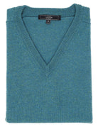 Jersey lana pico Verde agua