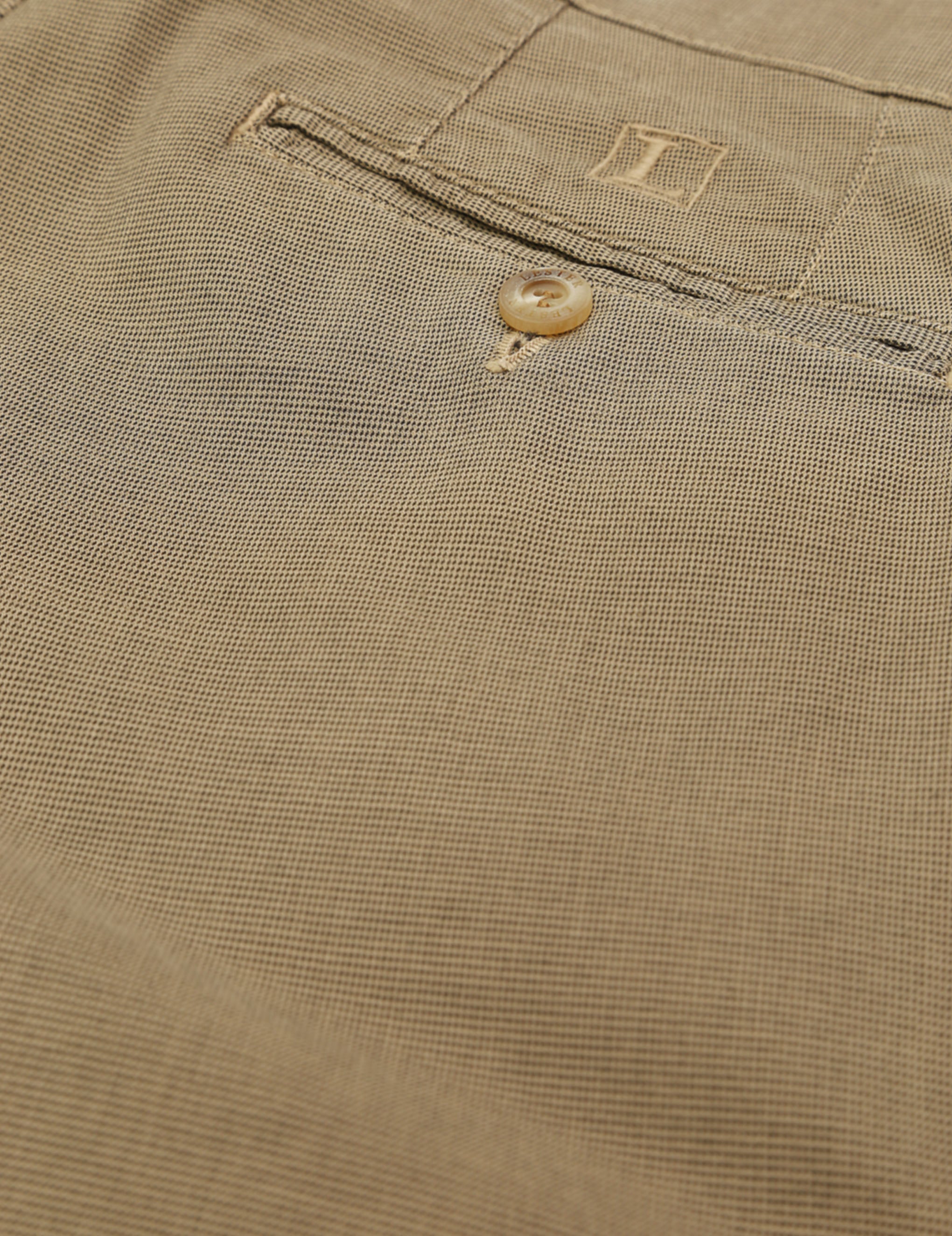 Pantalón pata de gallo Beige