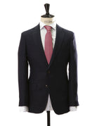 Chaqueta lino espiga Azul oscuro