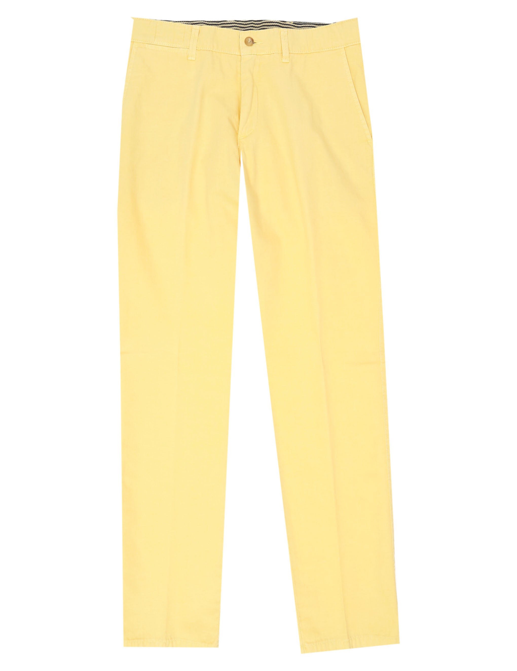 Pantalón lino algodón Amarillo