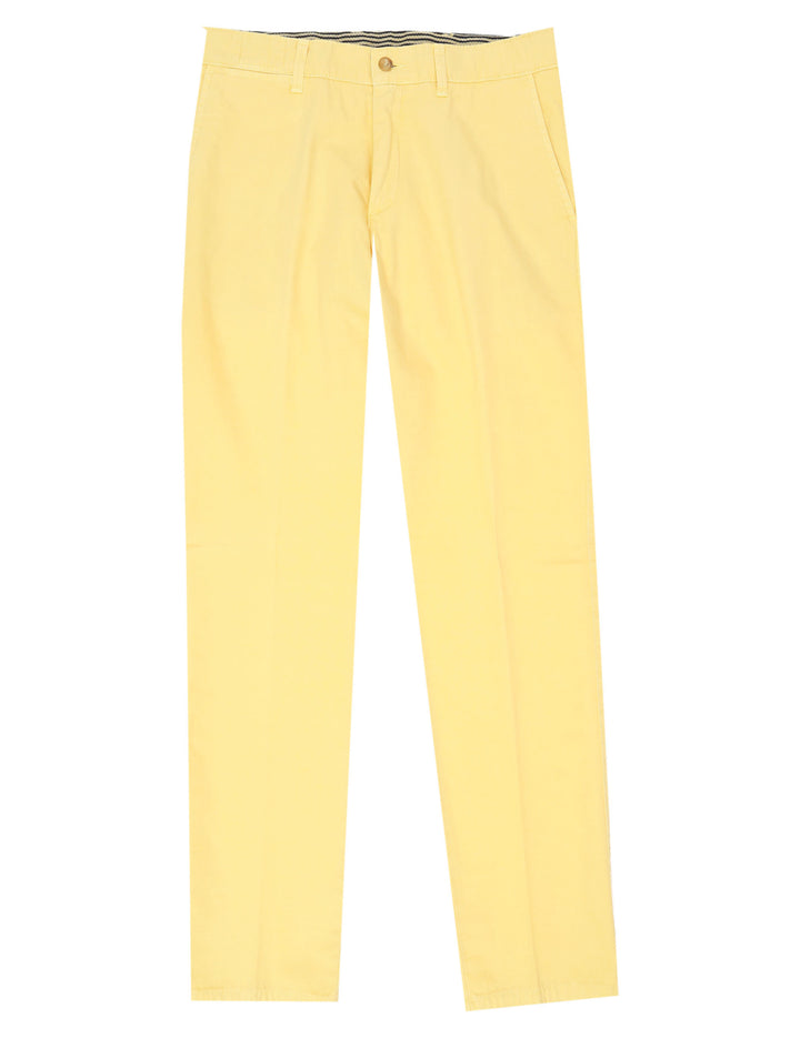 Pantalón lino algodón Amarillo