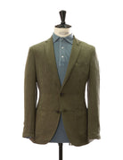 Chaqueta lino algodón lavada Verde