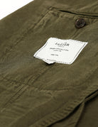 Chaqueta lino algodón lavada Verde