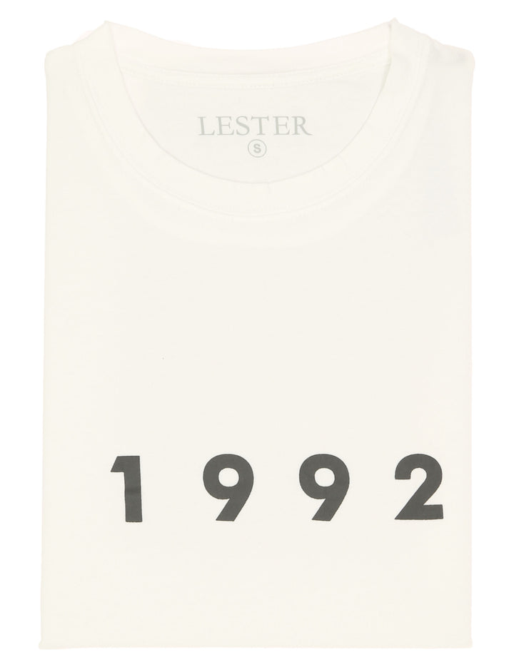 Camiseta lavada 1992 Blanco