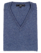 Jersey lana pico Azul medio
