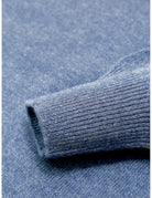 Jersey lana pico Azul medio