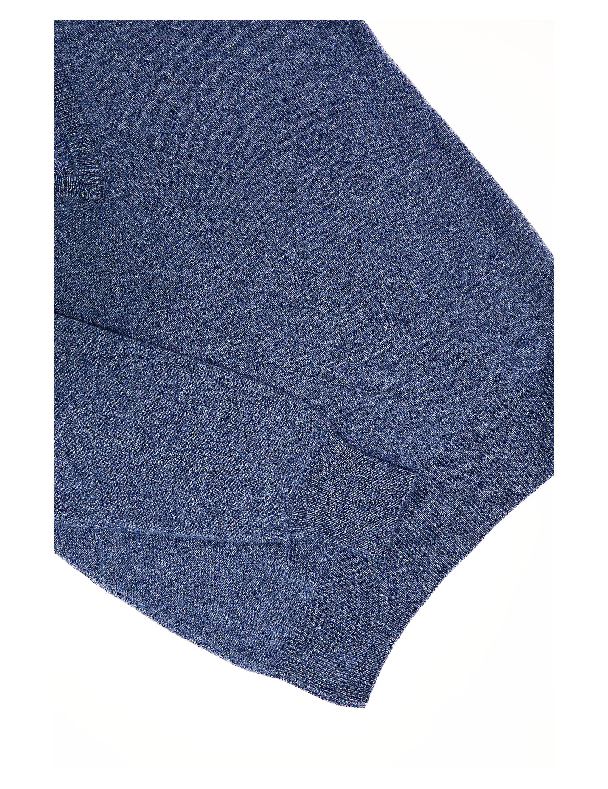 Jersey lana pico Azul medio