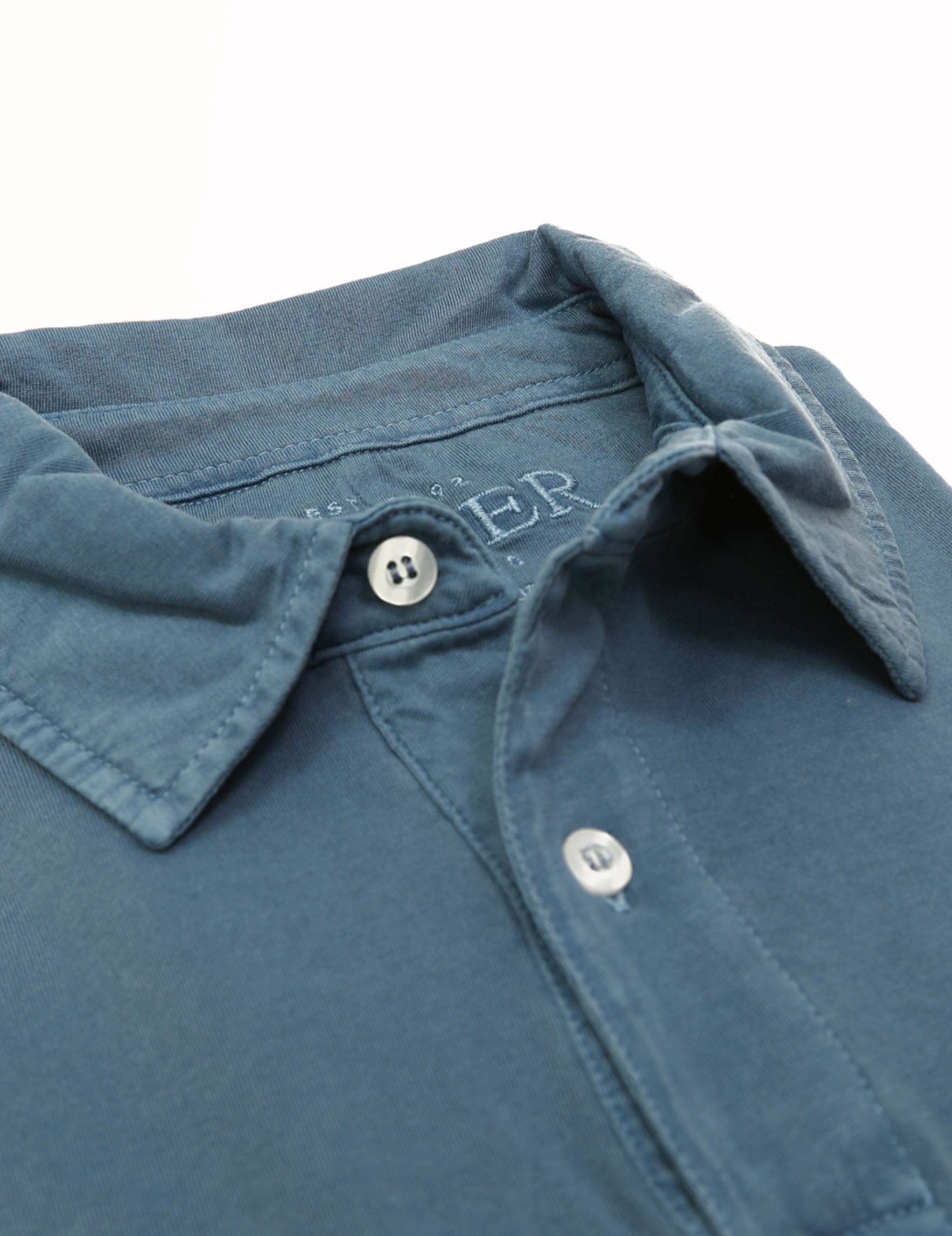 Polo jersey manga larga Azul oscuro