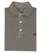 Polo pique manga larga Gris