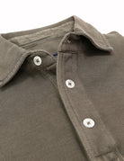 Polo pique manga larga Gris