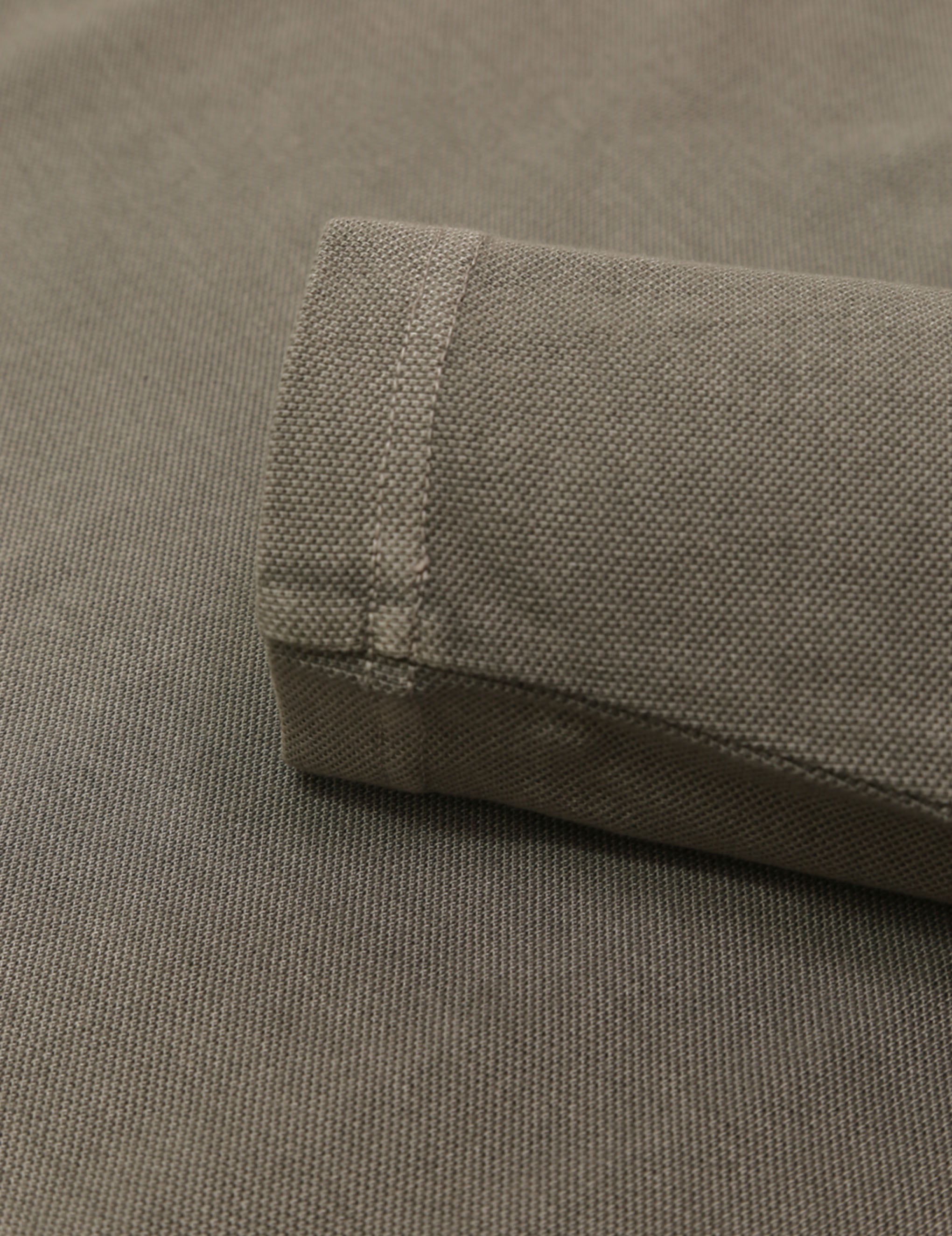 Polo pique manga larga Gris