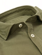 Camisa oxford tintada Verde