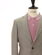 Chaqueta vichy lino Beige