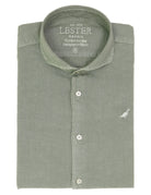 Camisa lino algodón lavada Verde claro